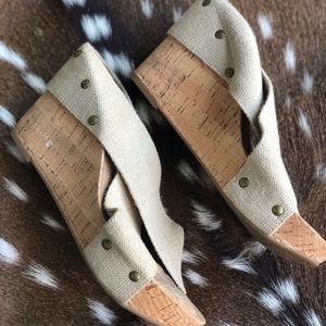 Lucky Brand Size 7.5 Cork Wedge